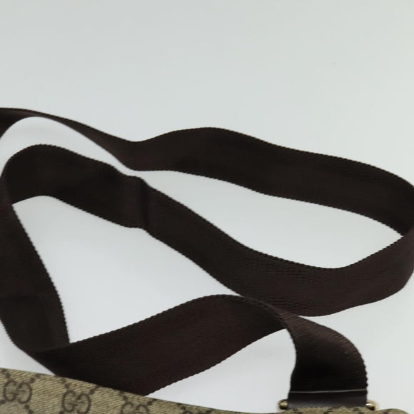 GUCCI GG Supreme Shoulder Bag PVC Beige Gold 201446 Auth ep10294