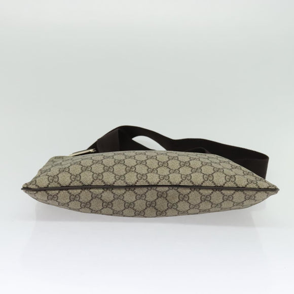 GUCCI GG Supreme Shoulder Bag PVC Beige Gold 201446 Auth ep10294