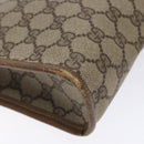 GUCCI GG Supreme Clutch Bag PVC Beige 97 01 038 Auth ep10297-15