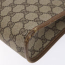 GUCCI GG Supreme Clutch Bag PVC Beige 97 01 038 Auth ep10297-7