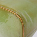 LOUIS VUITTON Monogram Vernis Houston Hand Bag Baby Blue M91005 LV Auth ep10301-15