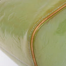 LOUIS VUITTON Monogram Vernis Houston Hand Bag Baby Blue M91005 LV Auth ep10301-8