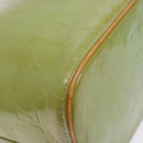 LOUIS VUITTON Monogram Vernis Houston Hand Bag Baby Blue M91005 LV Auth ep10301-17