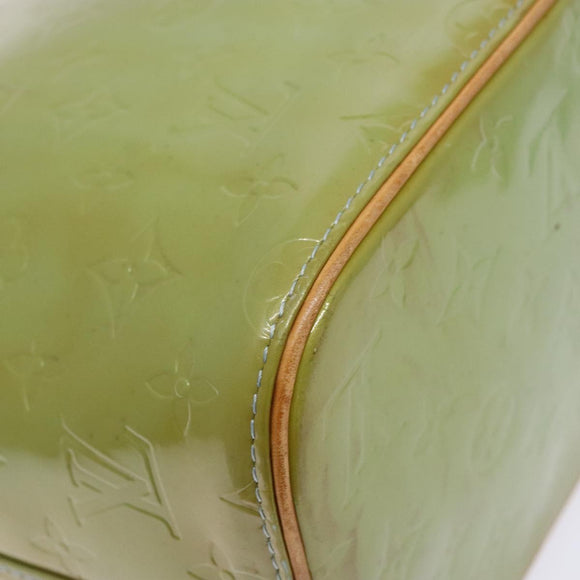 LOUIS VUITTON Monogram Vernis Houston Hand Bag Baby Blue M91005 LV Auth ep10301