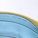 LOUIS VUITTON Monogram Vernis Houston Hand Bag Baby Blue M91005 LV Auth ep10301-10