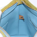 LOUIS VUITTON Monogram Vernis Houston Hand Bag Baby Blue M91005 LV Auth ep10301-22