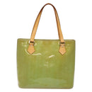 LOUIS VUITTON Monogram Vernis Houston Hand Bag Baby Blue M91005 LV Auth ep10301-2