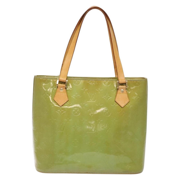 LOUIS VUITTON Monogram Vernis Houston Hand Bag Baby Blue M91005 LV Auth ep10301