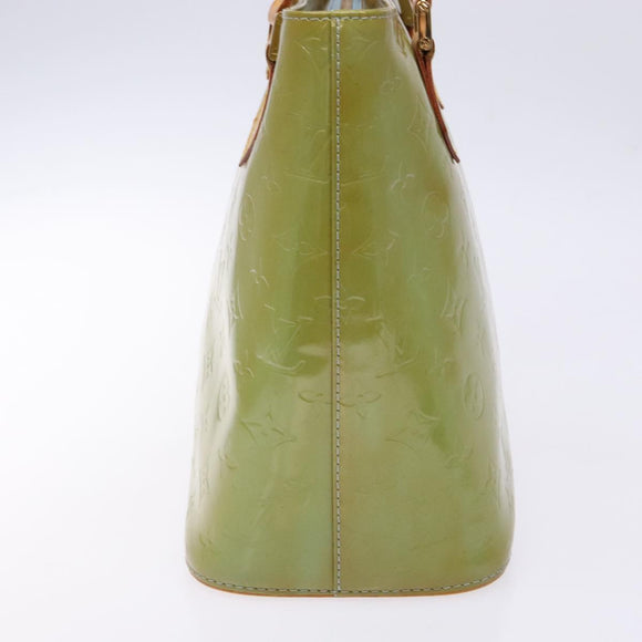 LOUIS VUITTON Monogram Vernis Houston Hand Bag Baby Blue M91005 LV Auth ep10301