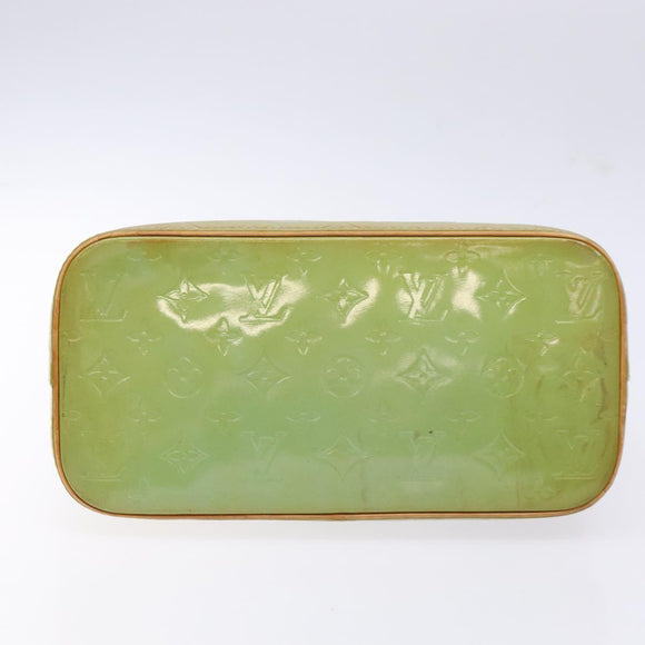 LOUIS VUITTON Monogram Vernis Houston Hand Bag Baby Blue M91005 LV Auth ep10301