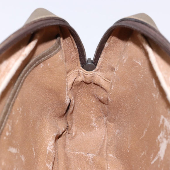 GUCCI GG Plus Supreme Clutch Bag PVC Beige Auth ep10321