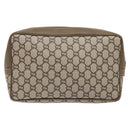 GUCCI GG Plus Supreme Clutch Bag PVC Beige Auth ep10321-3