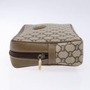 GUCCI GG Plus Supreme Clutch Bag PVC Beige Auth ep10321-5