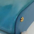 LOUIS VUITTON Epi Plage Mini Lagoon Bay Hand Bag Blue M92472 LV Auth ep10332-15