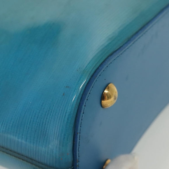 LOUIS VUITTON Epi Plage Mini Lagoon Bay Hand Bag Blue M92472 LV Auth ep10332