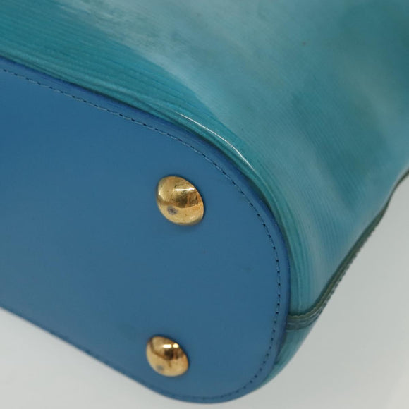 LOUIS VUITTON Epi Plage Mini Lagoon Bay Hand Bag Blue M92472 LV Auth ep10332