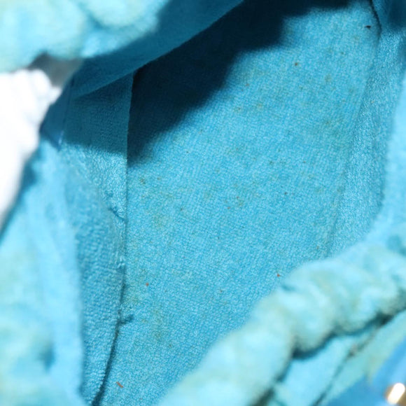 LOUIS VUITTON Epi Plage Mini Lagoon Bay Hand Bag Blue M92472 LV Auth ep10332