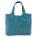 LOUIS VUITTON Epi Plage Mini Lagoon Bay Hand Bag Blue M92472 LV Auth ep10332-13