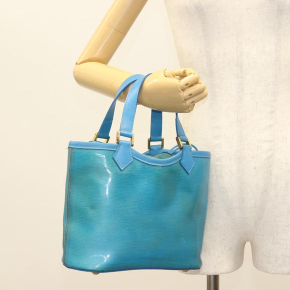 LOUIS VUITTON Epi Plage Mini Lagoon Bay Hand Bag Blue M92472 LV Auth ep10332