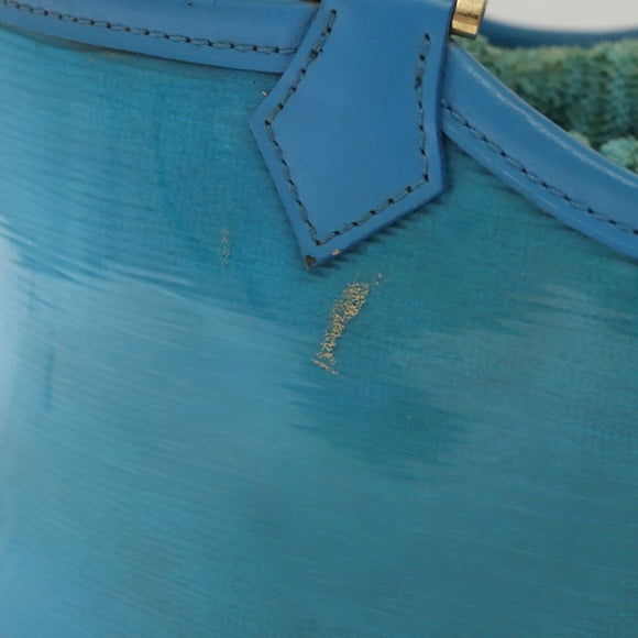 LOUIS VUITTON Epi Plage Mini Lagoon Bay Hand Bag Blue M92472 LV Auth ep10332