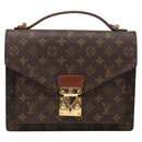 LOUIS VUITTON Monogram Monceau 28 Hand Bag M51185 LV Auth ep10337-13