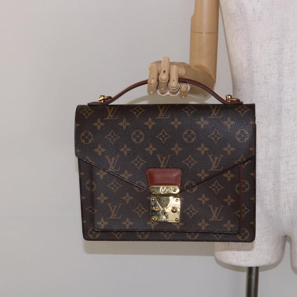 LOUIS VUITTON Monogram Monceau 28 Hand Bag M51185 LV Auth ep10337