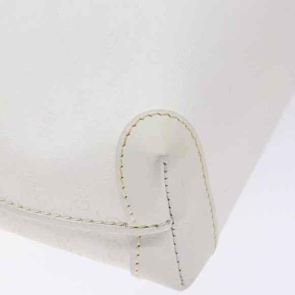 GUCCI Micro GG Supreme Shoulder Bag PVC White Gold 007 115 4916 Auth ep10339