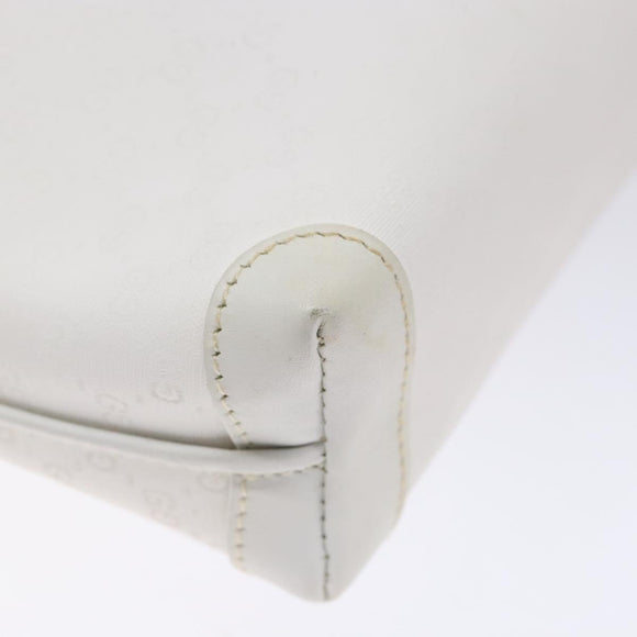 GUCCI Micro GG Supreme Shoulder Bag PVC White Gold 007 115 4916 Auth ep10339