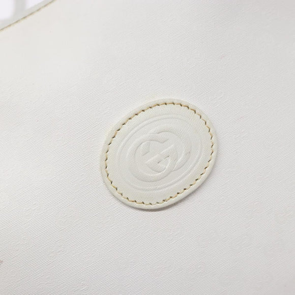 GUCCI Micro GG Supreme Shoulder Bag PVC White Gold 007 115 4916 Auth ep10339