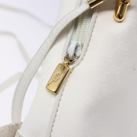 GUCCI Micro GG Supreme Shoulder Bag PVC White Gold 007 115 4916 Auth ep10339