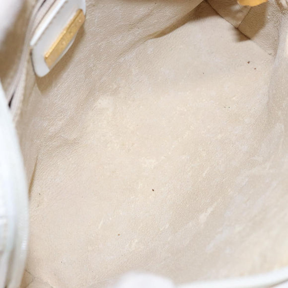 GUCCI Micro GG Supreme Shoulder Bag PVC White Gold 007 115 4916 Auth ep10339