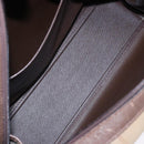 Burberrys Nova Check Hand Bag Canvas Beige Gold Auth ep10345-16