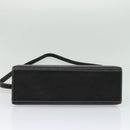 Burberrys Hand Bag Leather 2way Black Gold Auth ep10348-5