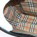 Burberrys Hand Bag Leather 2way Black Gold Auth ep10348-20