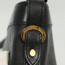 Christian Dior Trotter Canvas Shoulder Bag Black Gold Auth ep10350-19