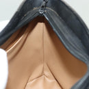 Christian Dior Trotter Canvas Shoulder Bag Black Gold Auth ep10350-21