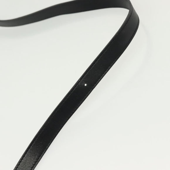 Christian Dior Trotter Canvas Shoulder Bag Black Gold Auth ep10350