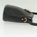 Christian Dior Trotter Canvas Shoulder Bag Black Gold Auth ep10350-3