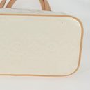 LOUIS VUITTON Monogram Vernis Houston Hand Bag Perle M91342 LV Auth ep10355A-6