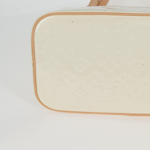 LOUIS VUITTON Monogram Vernis Houston Hand Bag Perle M91342 LV Auth ep10355A