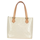 LOUIS VUITTON Monogram Vernis Houston Hand Bag Perle M91342 LV Auth ep10355A-13