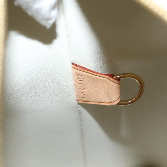 LOUIS VUITTON Monogram Vernis Houston Hand Bag Perle M91342 LV Auth ep10355A