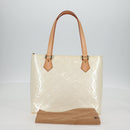 LOUIS VUITTON Monogram Vernis Houston Hand Bag Perle M91342 LV Auth ep10355A-12