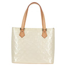 LOUIS VUITTON Monogram Vernis Houston Hand Bag Perle M91342 LV Auth ep10355A-2