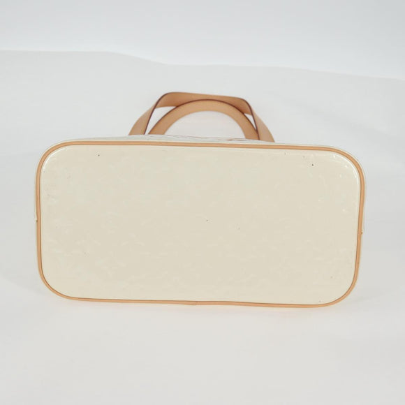 LOUIS VUITTON Monogram Vernis Houston Hand Bag Perle M91342 LV Auth ep10355A