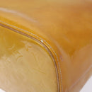 LOUIS VUITTON Monogram Vernis Houston Hand Bag Beige M91004 LV Auth ep10359-9