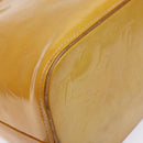 LOUIS VUITTON Monogram Vernis Houston Hand Bag Beige M91004 LV Auth ep10359-16