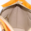 LOUIS VUITTON Monogram Vernis Houston Hand Bag Beige M91004 LV Auth ep10359-19