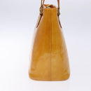 LOUIS VUITTON Monogram Vernis Houston Hand Bag Beige M91004 LV Auth ep10359-4