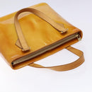 LOUIS VUITTON Monogram Vernis Houston Hand Bag Beige M91004 LV Auth ep10359-6